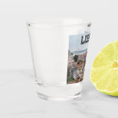 リスボン旧市街と4月25日の橋の景色 ショットグラス (左)