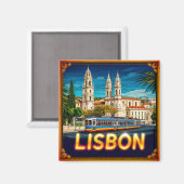 リスボン歴史地区の旅の思い出 マグネット (正面/裏面)