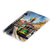 リスボン水彩画 マグネット (左側)