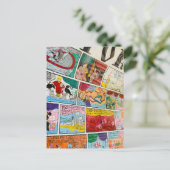 リスボン葉書、おもしろい葉書カラフル、落書きP ポストカード (スタンド正面)