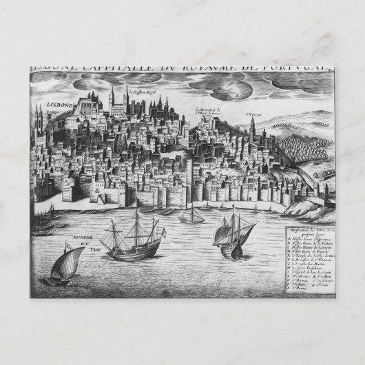 リスボン表示 ポストカード (正面)