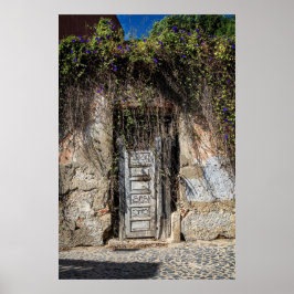 リスボン詳細オールドドアポルトガル ポスター