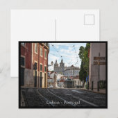 リスボン通りポルトガルハガキ ポストカード (正面/裏面)