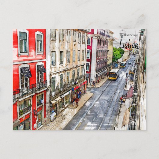 リスボン通り ポストカード (正面)