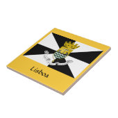 リスボン都市旗のセラミックタイル タイル (側面)