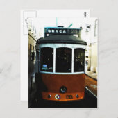 リスボン電車クローズアップ ポストカード (正面/裏面)