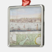 リスボン1755年の眺め メタルオーナメント (左)