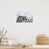 リスボン・サン・ロックの塔 ポスター (キッチン)