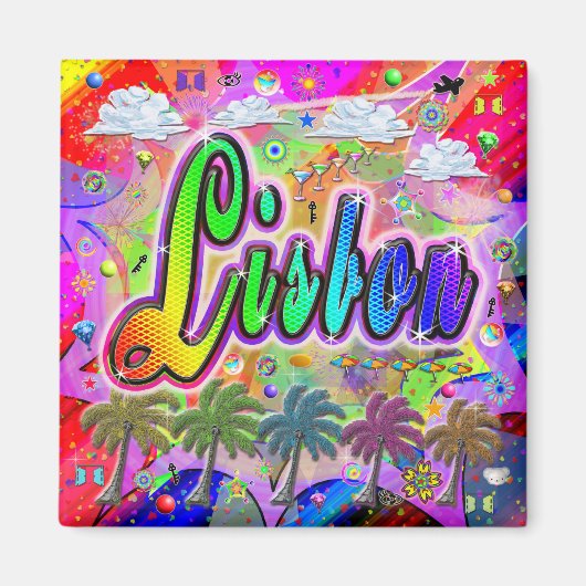 リスボン ビスタ エクスプレス マグネット (正面)