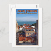 リスボン – ボート・オン・ザ・テホ ポストカード (正面/裏面)