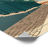 リスボン、ポルトガルヴィンテージトラベル ポスター (角)