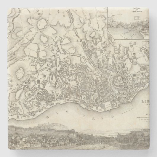 リスボン、ポルトガル ストーンコースター (正面)