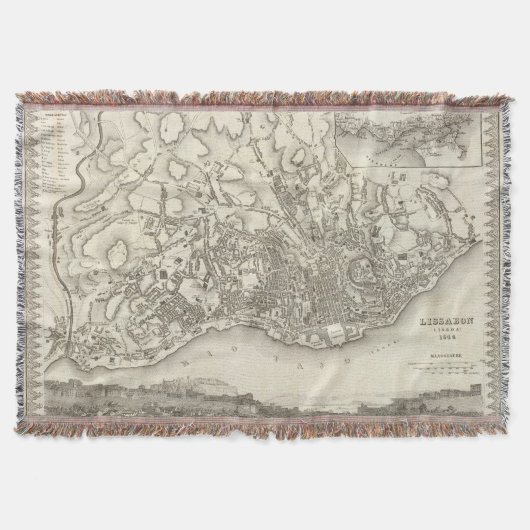 リスボン、ポルトガル スローブランケット (正面)