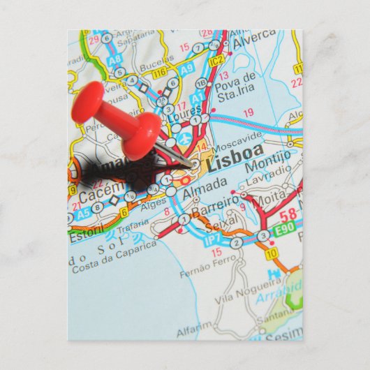 リスボン，ポルトガル ポストカード (正面)