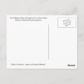 リスボン、ポルトガル ポストカード (裏面)