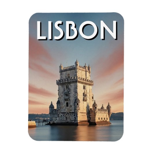 リスボン ポルトガル 旅行 ベレン塔 マグネット (縦)