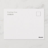 リスボン 世界の扉 旅行ポストカード ポストカード (裏面)