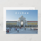 リスボン。商業広場。 ポストカード (正面/裏面)