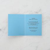 リスボン　黄色のクラシックトラム　バースデーパーティ 招待状 (内部)