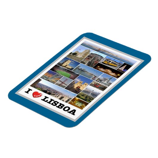 リスボン – I Love – ポルトガル –  マグネット (左側)
