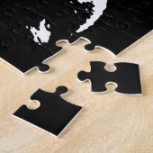 リスポップ・アートのレルアートアニマルズブラック&ホワイト ジグソーパズル (側面)