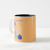 リスユニークグラフ芸術 ツートーンマグカップ (正面左)