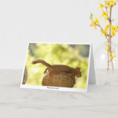 リスリラックスル カード (黄色い花)