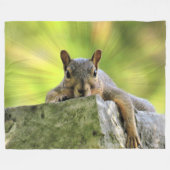 リスリラックスル フリースブランケット (正面(横))