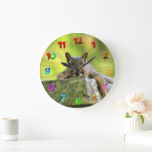 リスリラックスル ラージ壁時計 (ホーム)