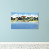 リスレルインオンリス島のビュー キャンバスプリント (インサイチュ (ウッドフロア))