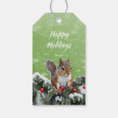 リスレルクリスマスホリデーズギフトラベル ギフトタグ (裏面)