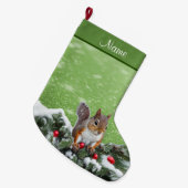 リスレルクリスマスホリデーズストッキング ラージクリスマスストッキング (正面 (吊り時))