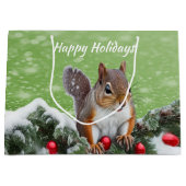 リスレルクリスマスホリデーズ抱き枕 ラージペーパーバッグ (正面)