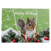 リスレルクリスマスホリデーズ抱き枕 ラージペーパーバッグ (裏面)