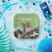 リスレルクリスマスホリデーズ紙プレート ペーパープレート (パーティー)