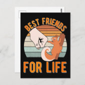 リスレルフレンドフォレスト動物愛好家 ポストカード (正面/裏面)