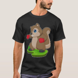 リスレルボクサーボクシング手袋ボクシング Tシャツ