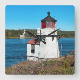 リスレルポイントライトハウスメーンスクエアウォールクロック スクエア壁時計