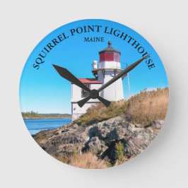 リスレルポイントライトハウス、メイン壁時計 ラウンド壁時計