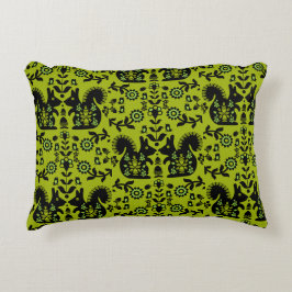 リスレル北欧スカンジナビアフォークアート アクセントクッション