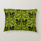 リスレル北欧スカンジナビアフォークアート アクセントクッション (裏面)