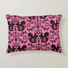 リスレル北欧スカンジナビアフォークアート アクセントクッション