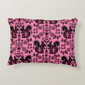 リスレル北欧スカンジナビアフォークアート アクセントクッション (裏面)