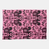 リスレル北欧スカンジナビアフォークアート キッチンタオル (横)