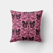 リスレル北欧スカンジナビアフォークアート クッション (裏面)