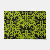 リスレル北欧スカンジナビアフォークアート ドアマット (正面)