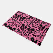 リスレル北欧スカンジナビアフォークアート ドアマット (アングル)