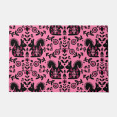 リスレル北欧スカンジナビアフォークアート ドアマット (正面)