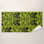 リスレル北欧スカンジナビアフォークアート バスタオル (バスタオル)