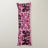 リスレル北欧スカンジナビアフォークアート ボディピロー (裏面 (縦))